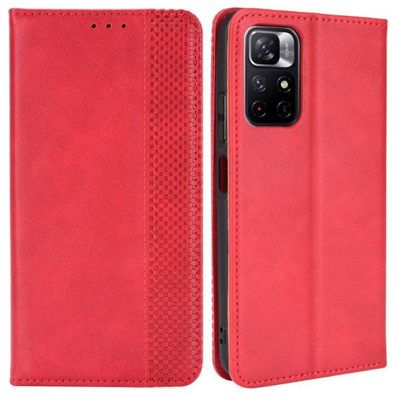 Etui Na Telefon do Poco M4 Pro 5G Etui Folio Stylizowany Efekt Skóry W Stylu Vintage