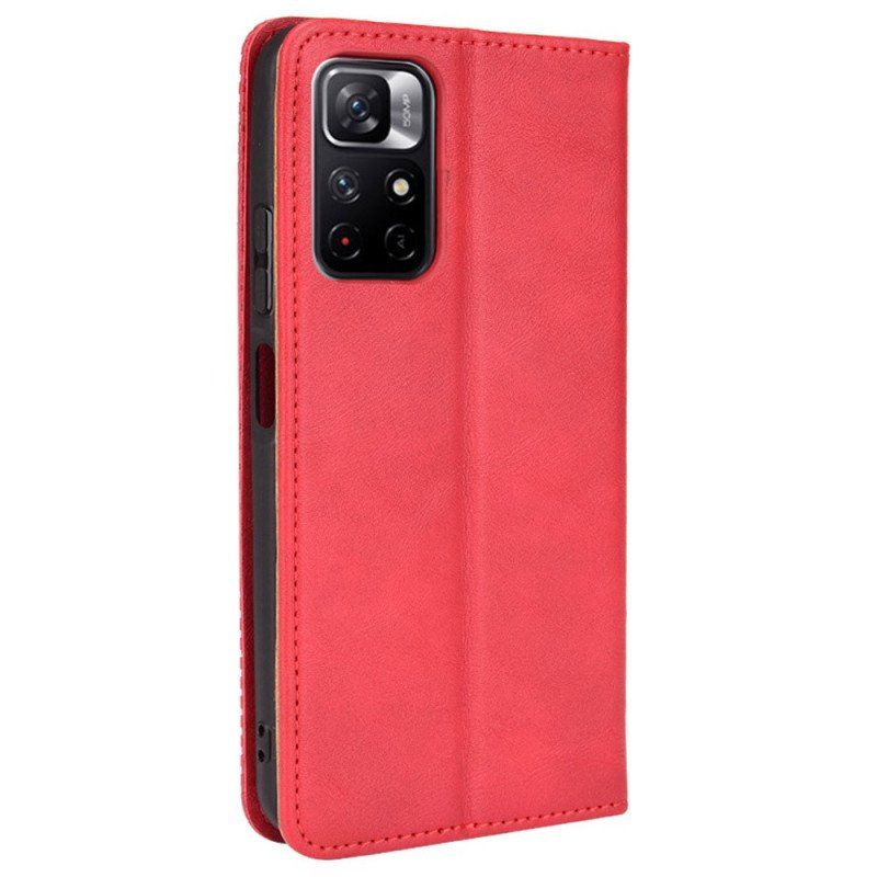 Etui Na Telefon do Poco M4 Pro 5G Etui Folio Stylizowany Efekt Skóry W Stylu Vintage