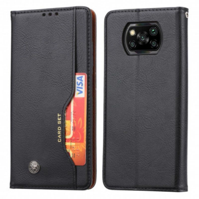 Etui Na Telefon do Poco X3 / X3 Pro / X3 NFC Etui Folio Etui Na Karty Ze Sztucznej Skóry