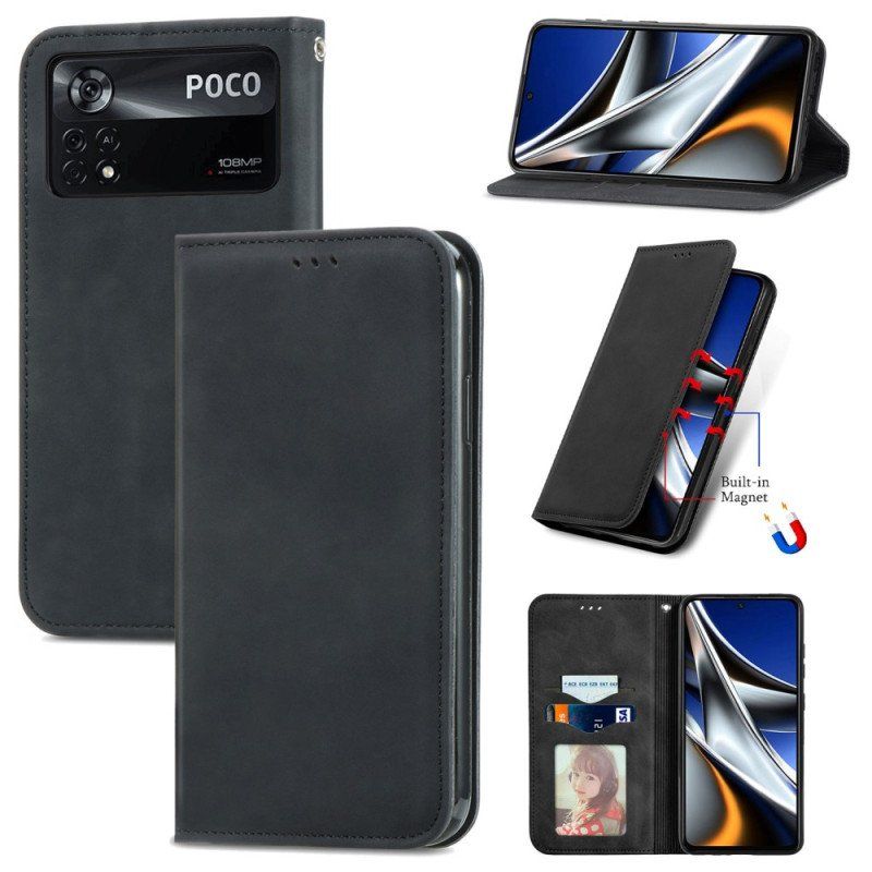 Etui Na Telefon do Poco X4 Pro 5G Etui Folio Elegancja