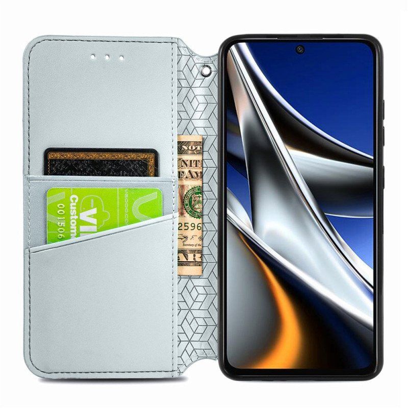 Etui Na Telefon do Poco X4 Pro 5G Etui Folio Plemienne Liście