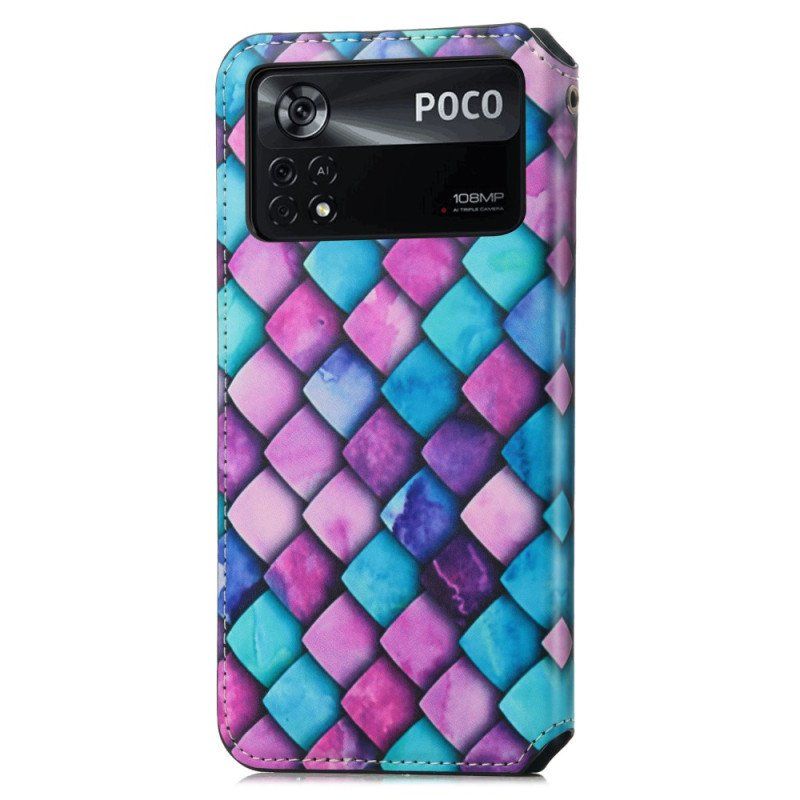 Etui Na Telefon do Poco X4 Pro 5G Etui Folio Projekt Caseneo Rfid