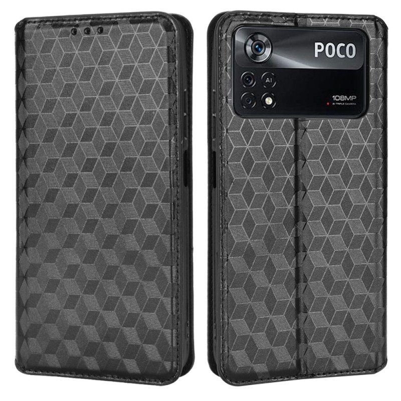 Etui Na Telefon do Poco X4 Pro 5G Etui Folio Tekstura 3d