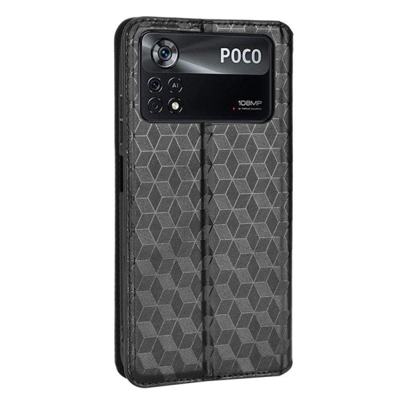 Etui Na Telefon do Poco X4 Pro 5G Etui Folio Tekstura 3d