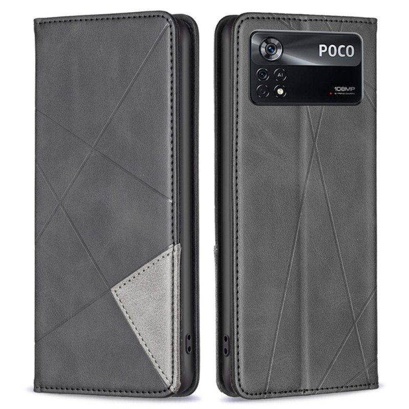 Etui Na Telefon do Poco X4 Pro 5G Etui Folio Wzory Geometryczne