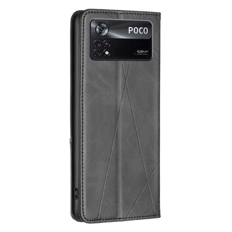 Etui Na Telefon do Poco X4 Pro 5G Etui Folio Wzory Geometryczne