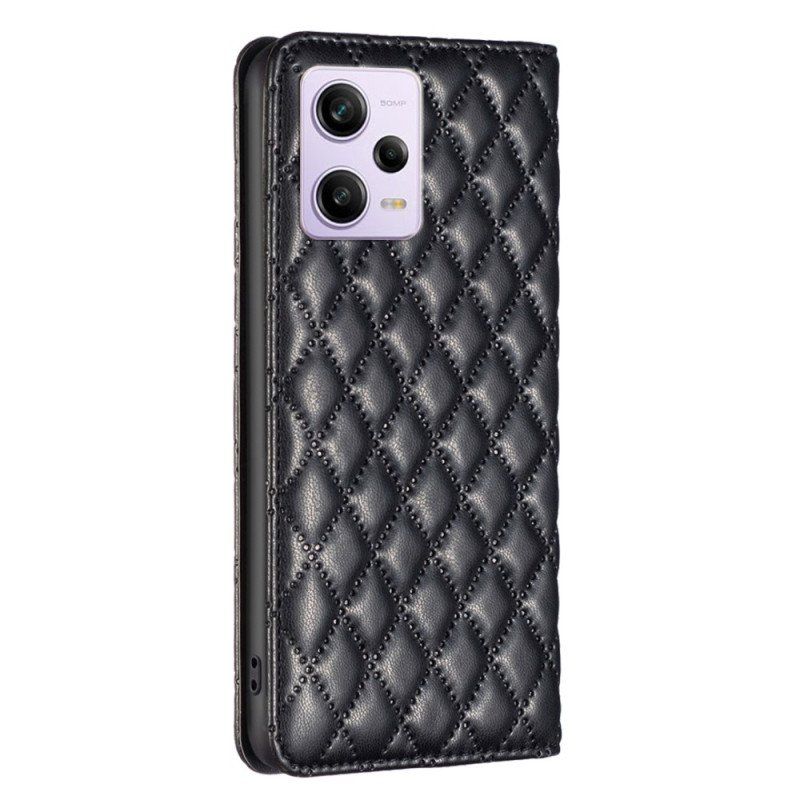 Etui Na Telefon do Poco X5 Pro 5G Etui Folio Pikowany Binfen Kolor