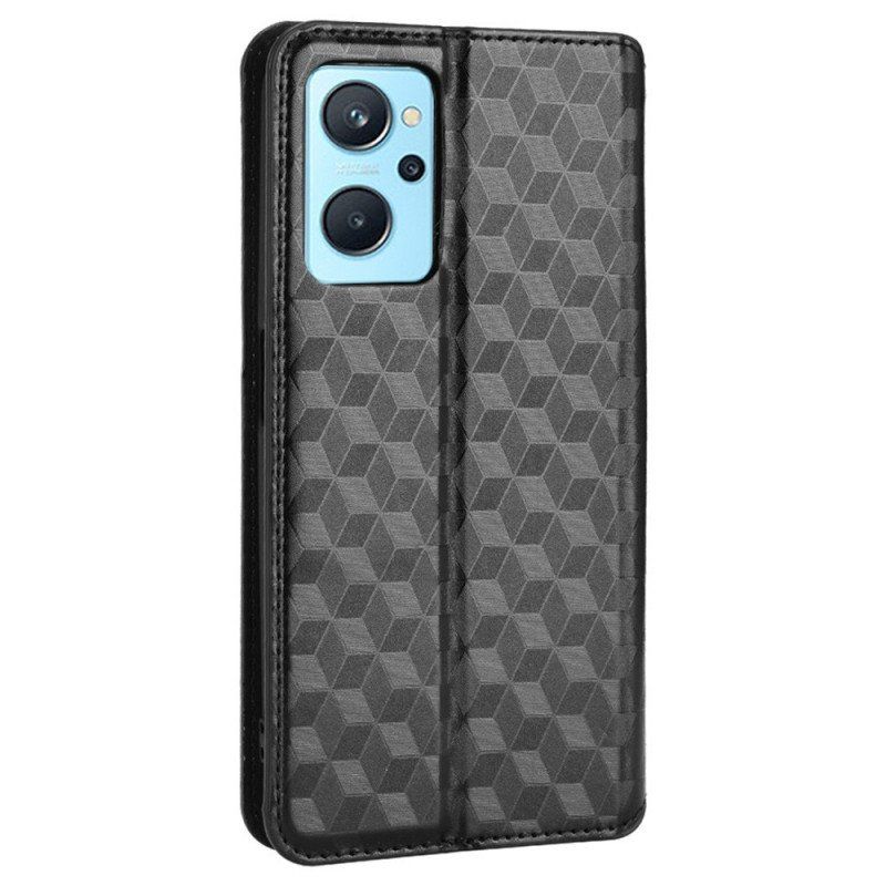 Etui Na Telefon do Realme 9i Etui Folio Wydruk Kostki 3d