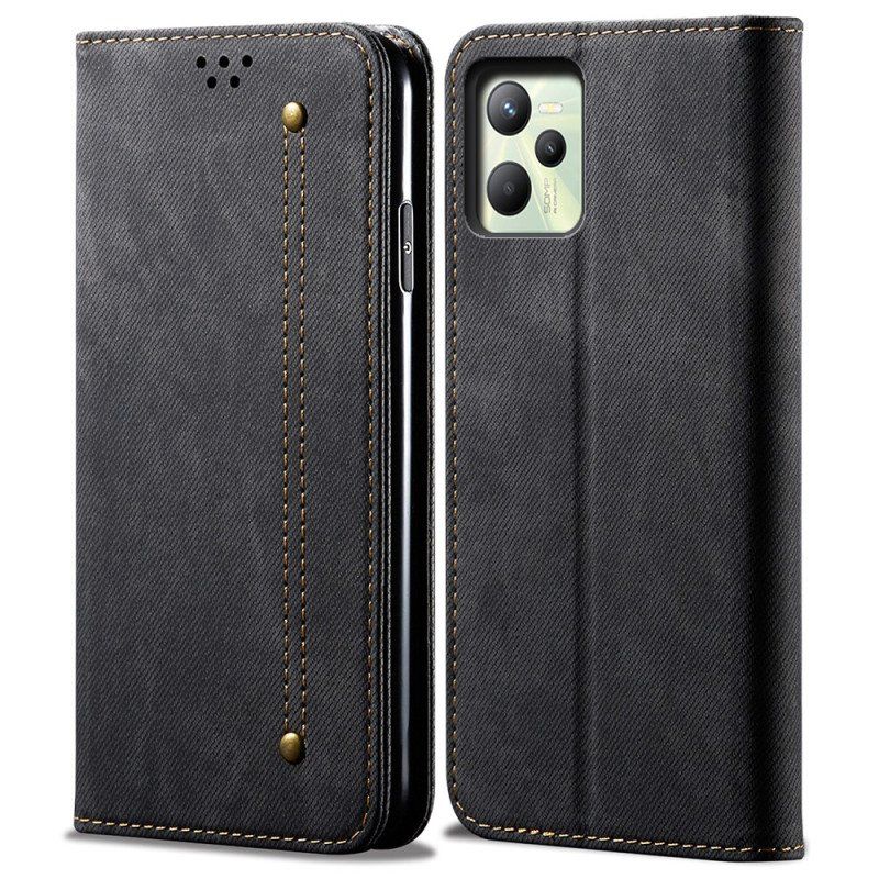 Etui Na Telefon do Realme C35 Etui Folio Cajg Tekstura