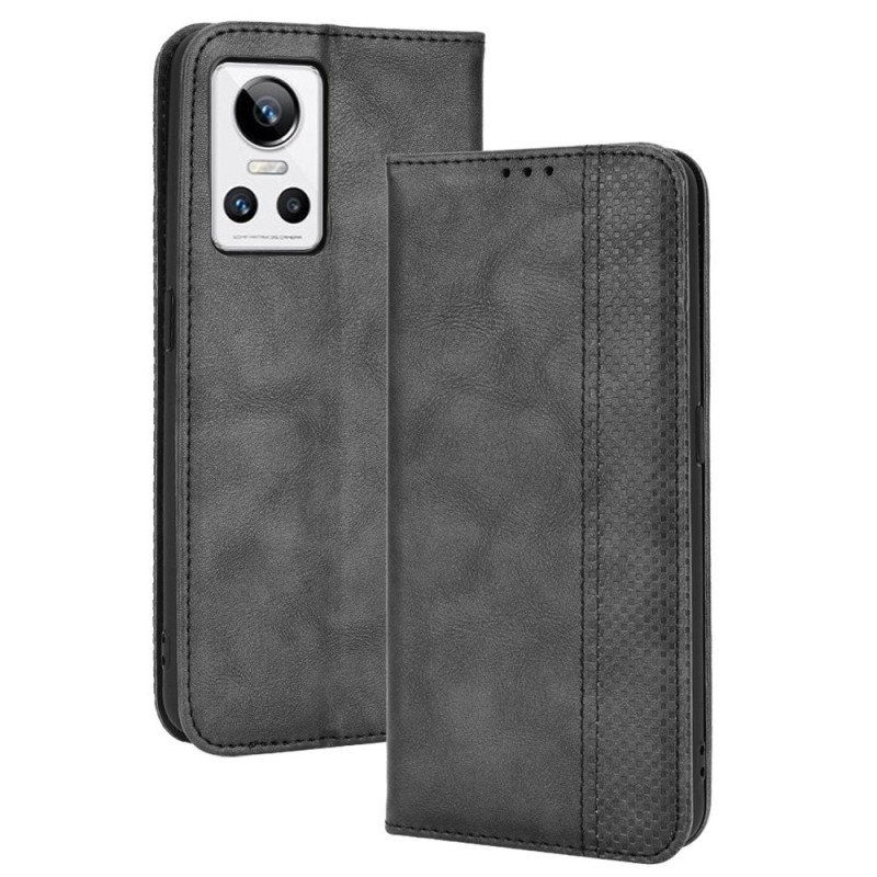 Etui Na Telefon do Realme GT Neo 3 Etui Folio Retro Tekstura