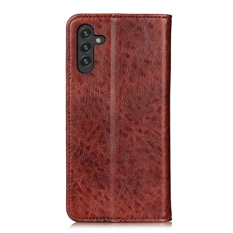 Etui Na Telefon do Samsung Galaxy A13 5G / A04s Etui Folio Rzemienna Tekstura