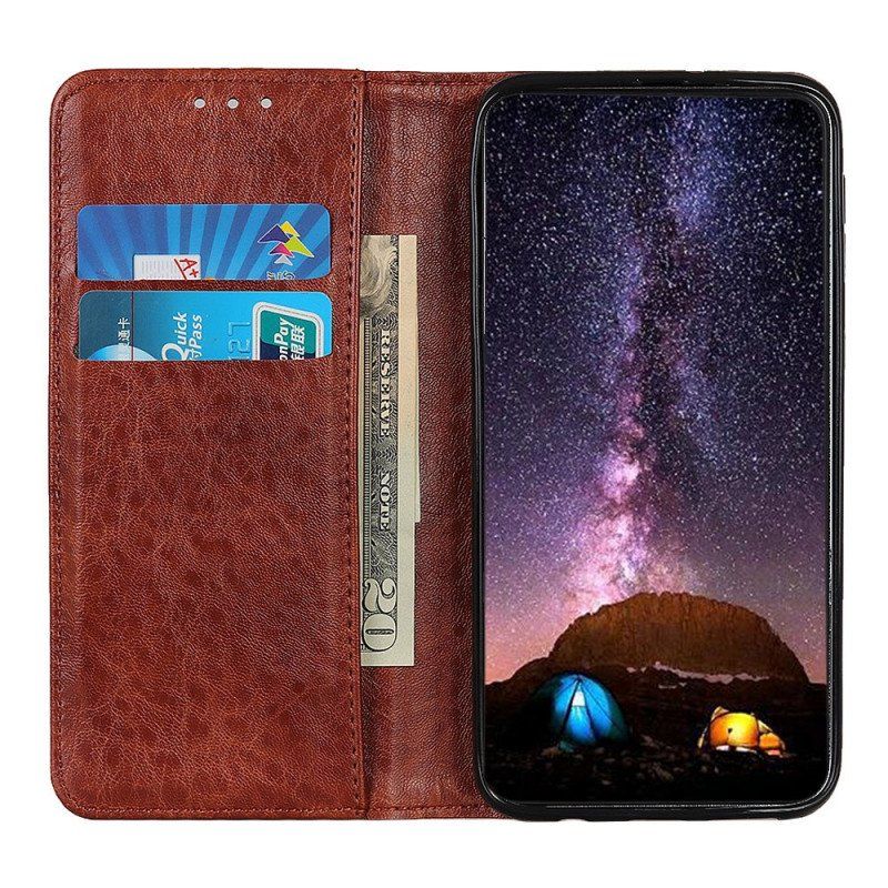 Etui Na Telefon do Samsung Galaxy A13 5G / A04s Etui Folio Rzemienna Tekstura