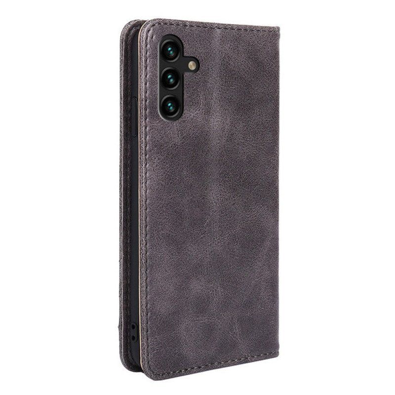 Etui Na Telefon do Samsung Galaxy A13 5G / A04s Etui Folio Stylowy Skórzany Nit