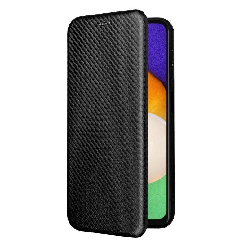 Etui Na Telefon do Samsung Galaxy A13 5G / A04s Etui Folio Włókno Węglowe