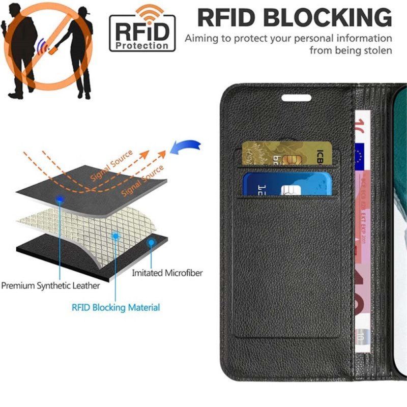 Etui Na Telefon do Samsung Galaxy A14 / A14 5G Etui Folio Diamenty Rfid