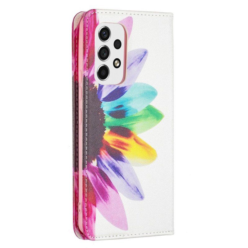 Etui Na Telefon do Samsung Galaxy A53 5G Etui Folio Akwarela Kwiat