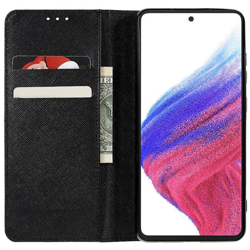 Etui Na Telefon do Samsung Galaxy A53 5G Etui Folio Teksturowana Sztuczna Skóra