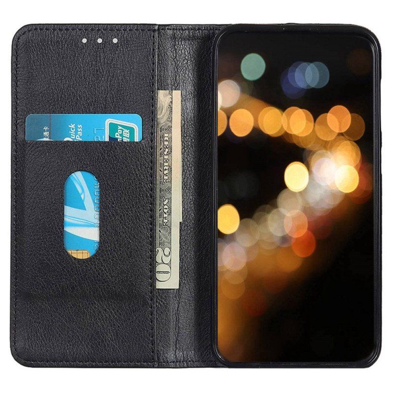 Etui Na Telefon do Samsung Galaxy M13 Etui Folio Skóra Dwoinowa Liczi