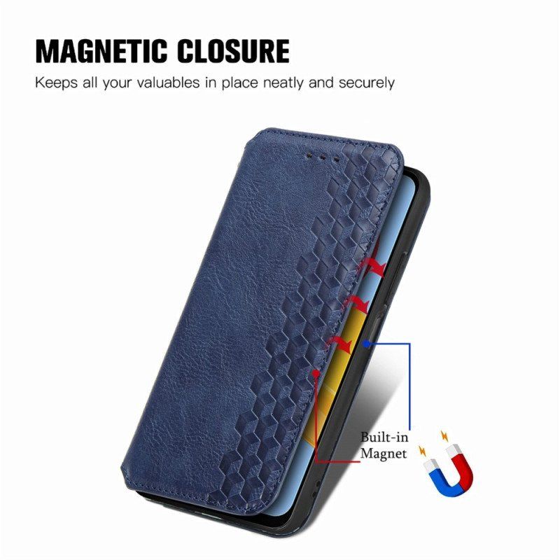 Etui Na Telefon do Samsung Galaxy M13 Etui Folio Wzór Z Efektem Skóry