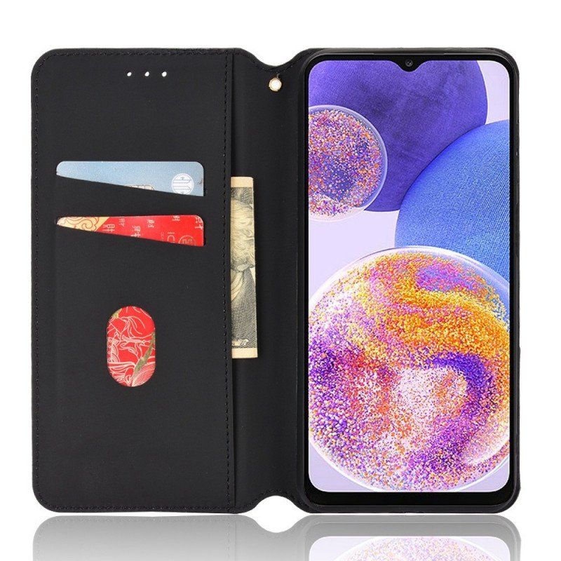 Etui Na Telefon do Samsung Galaxy M23 5G Etui Folio Skórzany Efekt Sześcianu 3d