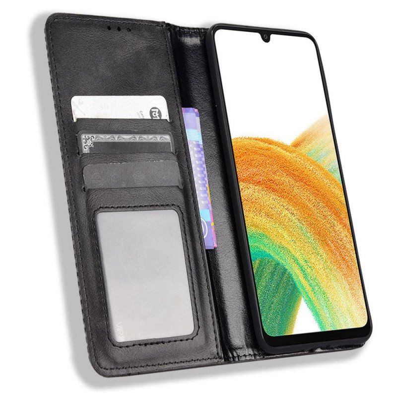 Etui Na Telefon do Samsung Galaxy M23 5G Etui Folio Stylizowany Efekt Skóry W Stylu Vintage