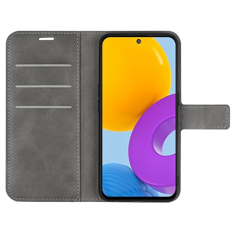 Etui Na Telefon do Samsung Galaxy M52 5G Etui Folio Elegancka Skóra