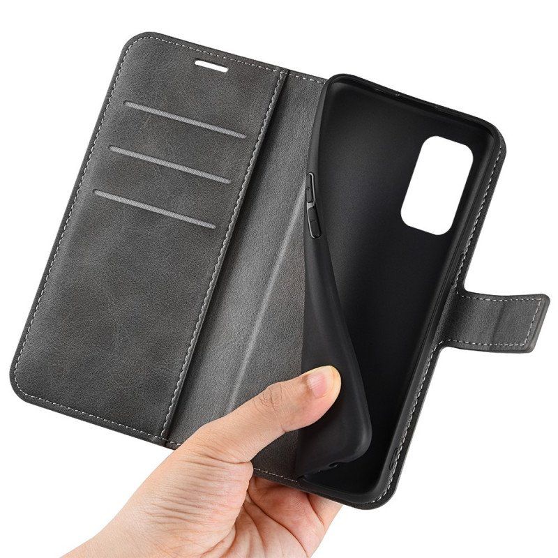 Etui Na Telefon do Samsung Galaxy M52 5G Etui Folio Elegancka Skóra