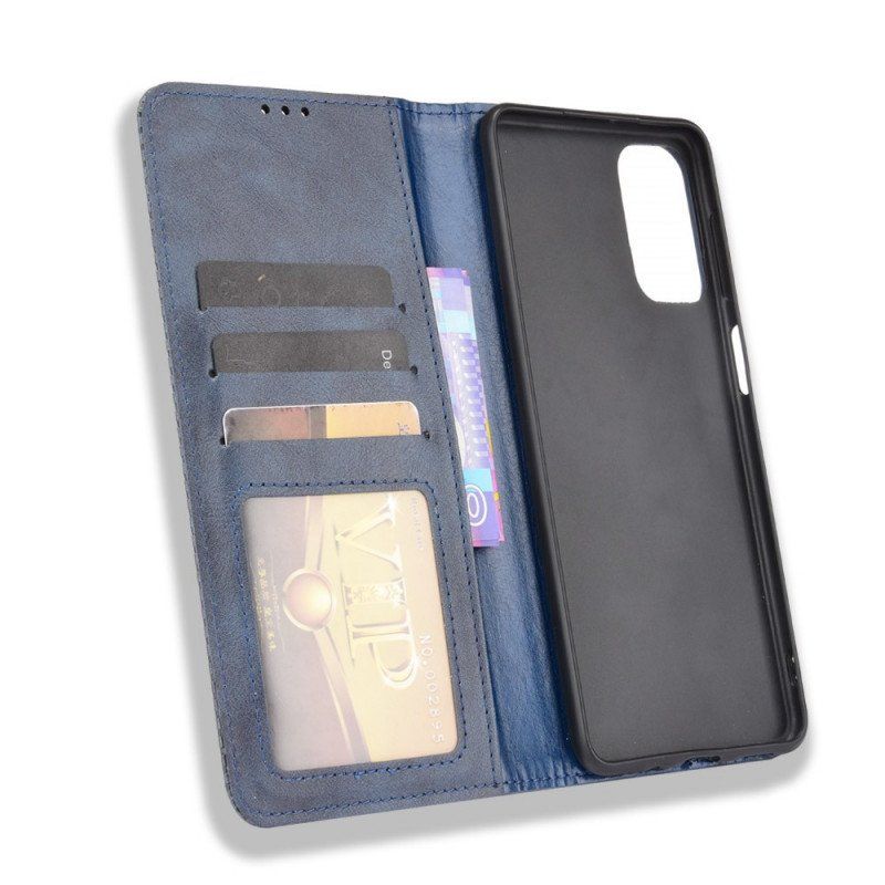 Etui Na Telefon do Samsung Galaxy M52 5G Etui Folio Miękka Sztuczna Skóra