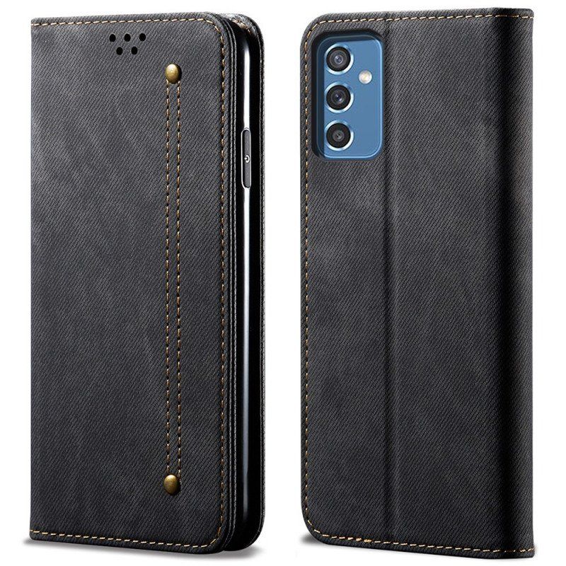 Etui Na Telefon do Samsung Galaxy M52 5G Etui Folio Tkanina Dżinsowa