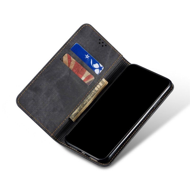 Etui Na Telefon do Samsung Galaxy M52 5G Etui Folio Tkanina Dżinsowa