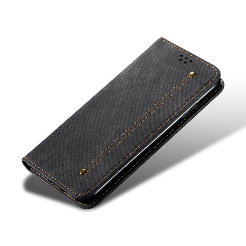 Etui Na Telefon do Samsung Galaxy M52 5G Etui Folio Tkanina Dżinsowa