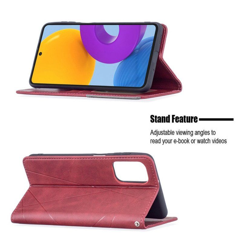 Etui Na Telefon do Samsung Galaxy M52 5G Etui Folio Wzór Ze Sztucznej Skóry