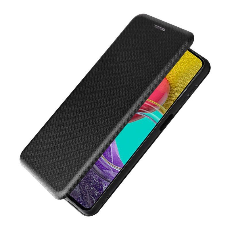 Etui Na Telefon do Samsung Galaxy M53 5G Etui Folio Włókno Węglowe