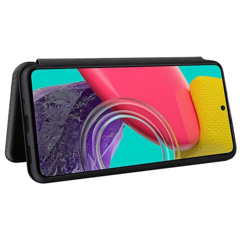 Etui Na Telefon do Samsung Galaxy M53 5G Etui Folio Włókno Węglowe