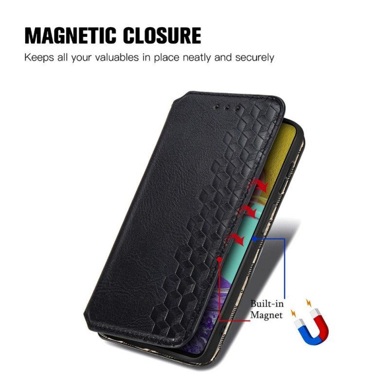 Etui Na Telefon do Samsung Galaxy M53 5G Etui Folio Wzór Z Efektem Skóry