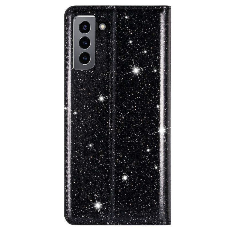 Etui Na Telefon do Samsung Galaxy S22 5G Etui Folio Cekinowy Styl