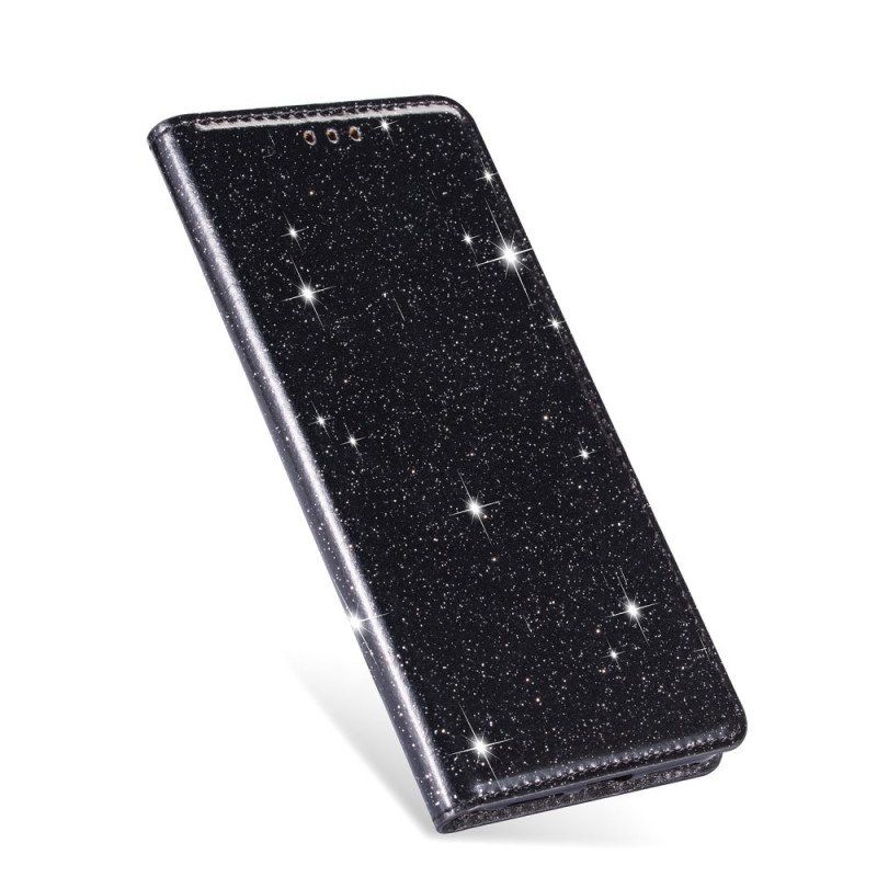 Etui Na Telefon do Samsung Galaxy S22 5G Etui Folio Cekinowy Styl