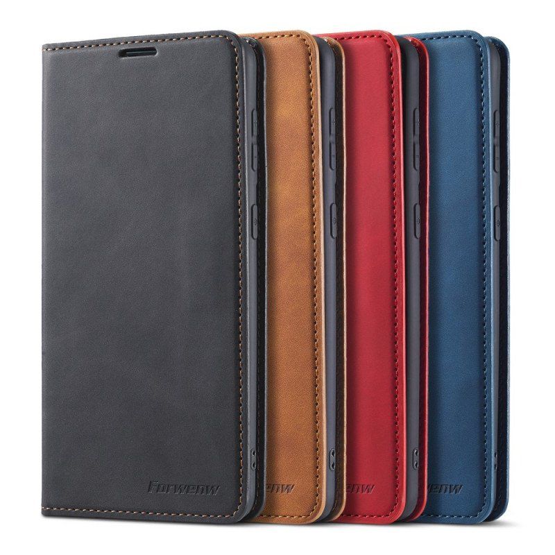 Etui Na Telefon do Samsung Galaxy S22 5G Etui Folio Forwenw Efekt Skóry