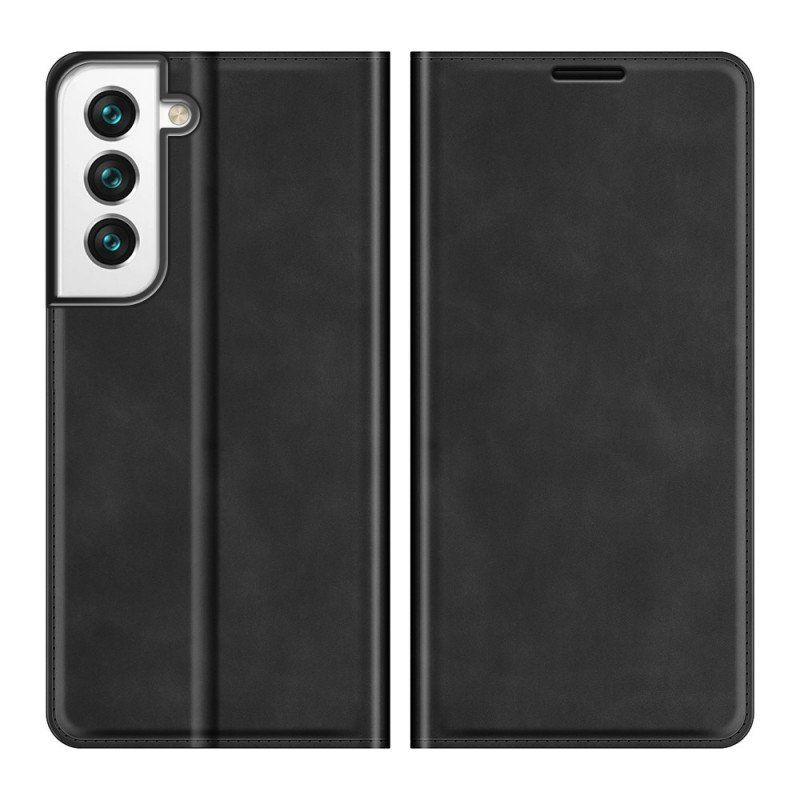 Etui Na Telefon do Samsung Galaxy S22 5G Etui Folio Jedwabisty W Dotyku Efekt Skóry