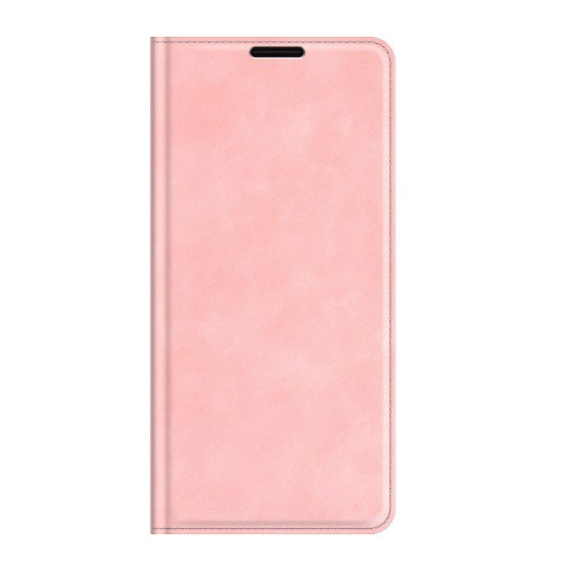 Etui Na Telefon do Samsung Galaxy S22 5G Etui Folio Jedwabisty W Dotyku Efekt Skóry