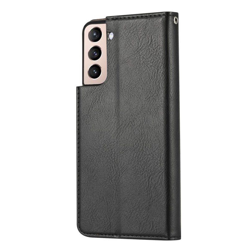 Etui Na Telefon do Samsung Galaxy S22 5G Etui Folio Etui Na Karty Ze Sztucznej Skóry