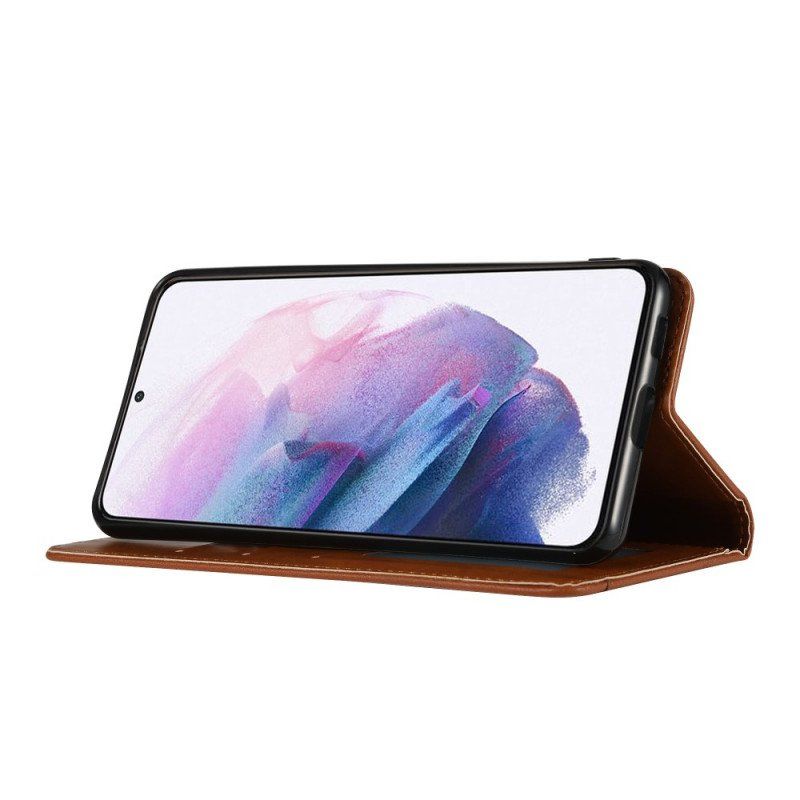 Etui Na Telefon do Samsung Galaxy S22 5G Etui Folio Etui Na Karty Ze Sztucznej Skóry