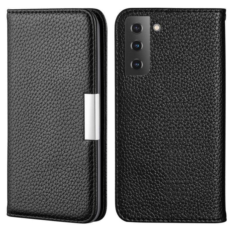 Etui Na Telefon do Samsung Galaxy S22 5G Etui Folio Liczi Ze Sztucznej Skóry Ultra Szykowny