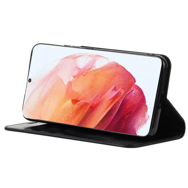 Etui Na Telefon do Samsung Galaxy S22 5G Etui Folio Prawdziwa Skóra