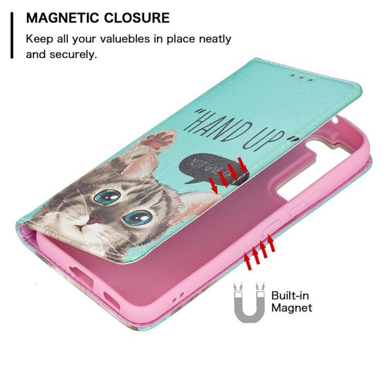 Etui Na Telefon do Samsung Galaxy S22 5G Etui Folio Ręka W Górę