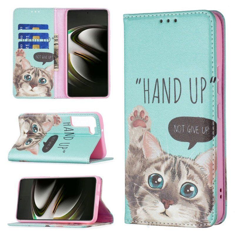 Etui Na Telefon do Samsung Galaxy S22 5G Etui Folio Ręka W Górę