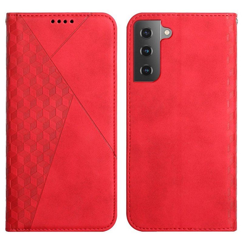 Etui Na Telefon do Samsung Galaxy S22 5G Etui Folio Styl Skóry O Fakturze Diamentu