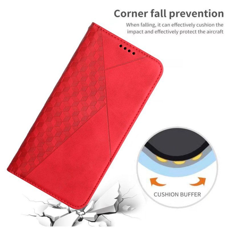 Etui Na Telefon do Samsung Galaxy S22 5G Etui Folio Styl Skóry O Fakturze Diamentu