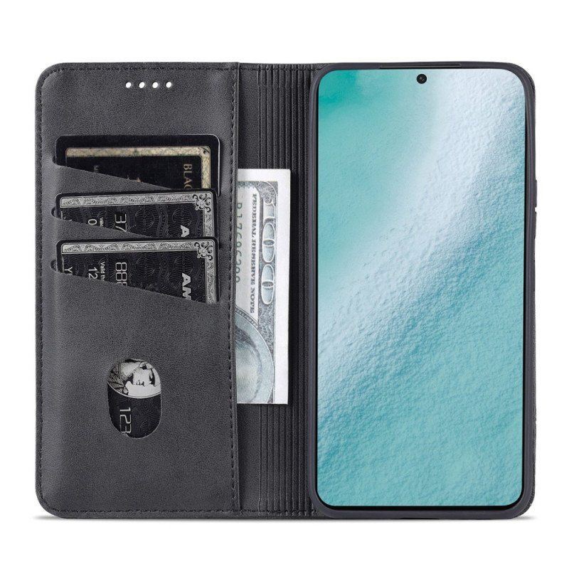 Etui Na Telefon do Samsung Galaxy S22 5G Etui Folio Stylizacja Skóry Azns