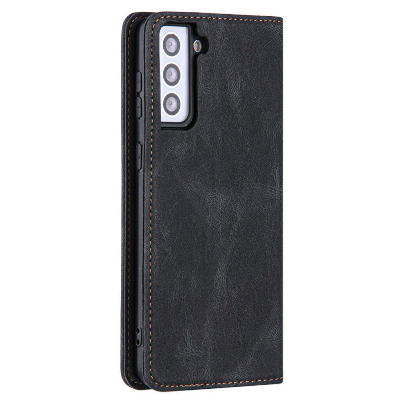 Etui Na Telefon do Samsung Galaxy S22 5G Etui Folio Stylowa Skórzana Linia